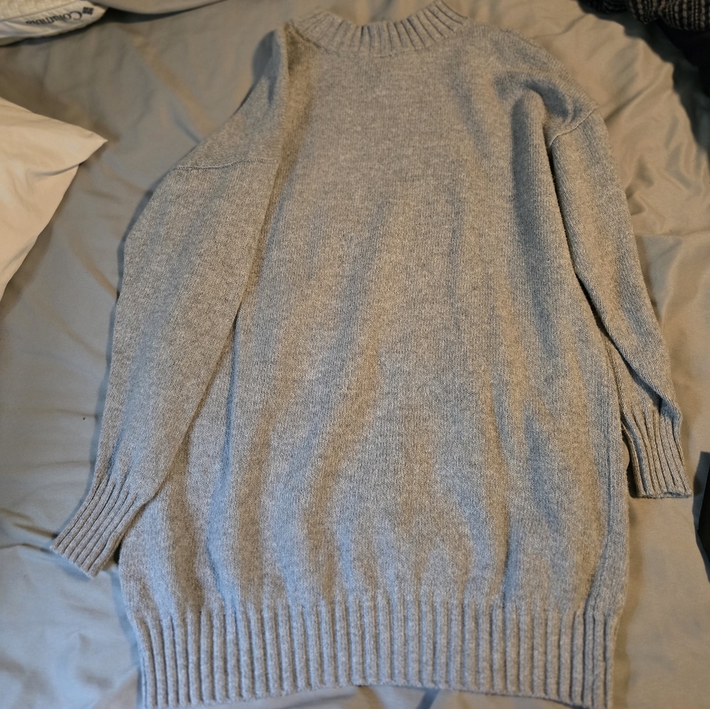 Abound Light Gray Knit Sweater Dress